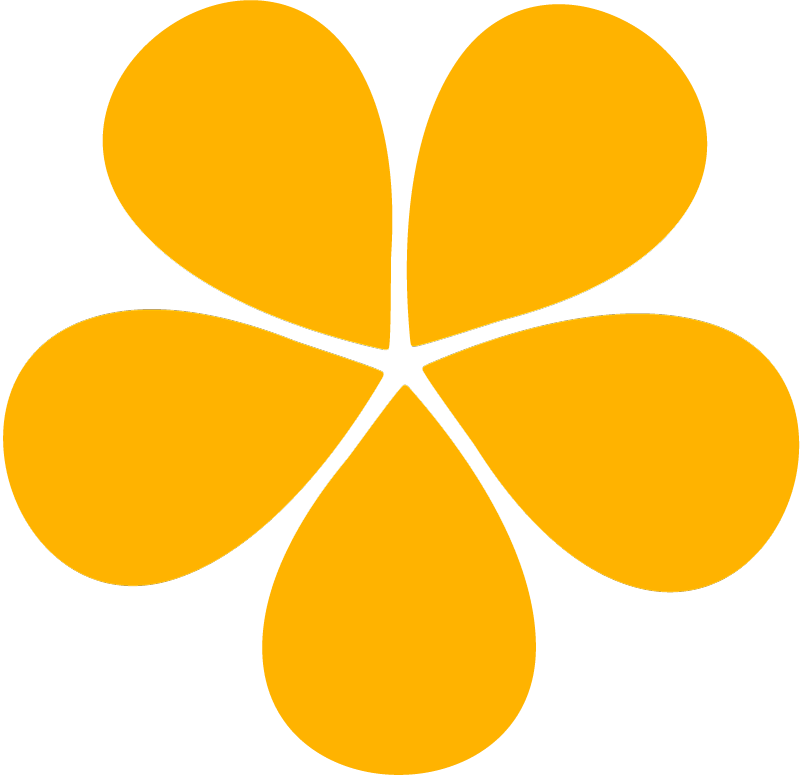 DFGI flower icon in gold