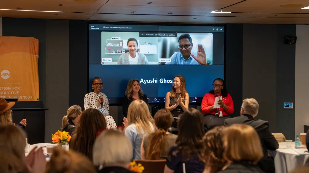 Days for Girls presenting at the United Nations.